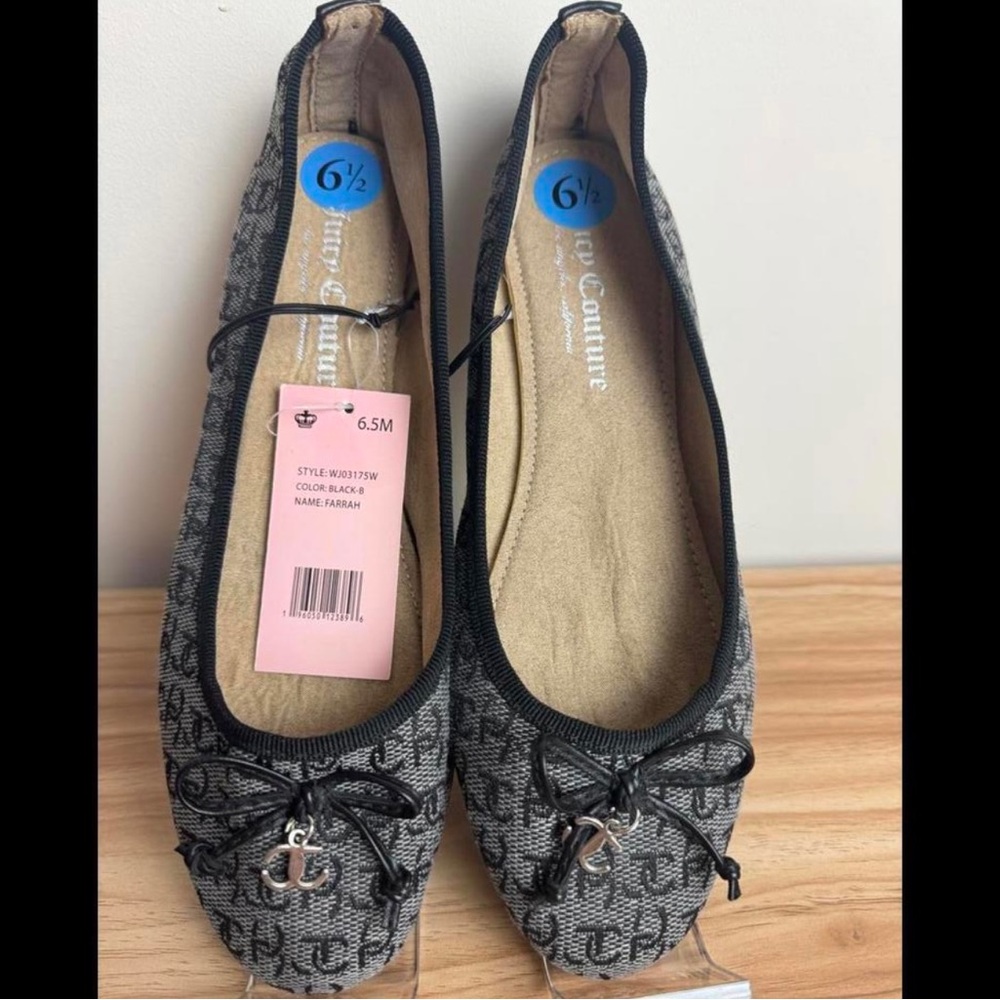Juicy Couture Fabric Ballet Flats 6.5M - Stylish Comfort